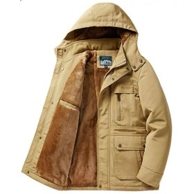 تصویر نیم اور زمستانه جیپ کد 6698 - سبزارتشی / XL 