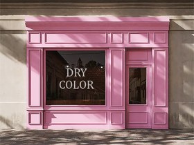 تصویر رنگ ضدآب صورتی 