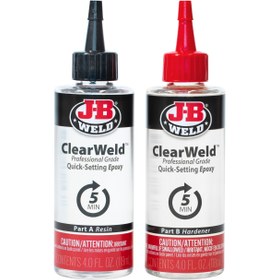 تصویر چسب دوقلو جی بی ولد شفاف ClearWeld 