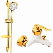 تصویر شیر حمام آیدا مدل قاصدک به همراه علم دوش 