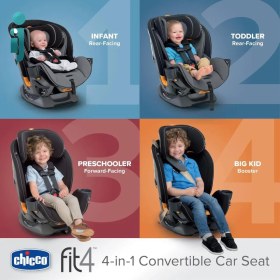 تصویر صندلی ماشین چیکو مدل Fit4 Element ا Chicco Fit4 4-In-1 Convertible Car Seat - Element Chicco Fit4 4-In-1 Convertible Car Seat - Element