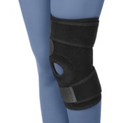 تصویر زانوبند تک سایز بلند (نئوپرن) طب و صنعت ا Free size Neoprene Knee Support Free size Neoprene Knee Support