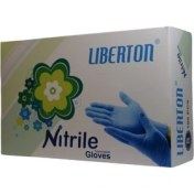 تصویر دستکش نیتریل لیبرتون – Nitrile gloves – (بصورت 10 جعبه در یک کارتن) 