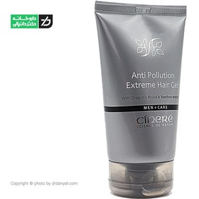 تصویر ژل موی سر سینره مخصوص آقایان حجم ۱۵۰ میلی لیتر ضد آلودگی 