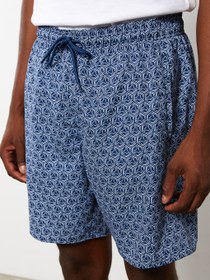 تصویر Diz Hizası Baskılı Deniz Şort 