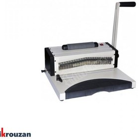 تصویر دستگاه صحافی(سیمی کن) مارپیچ مدل AX 9080 Spiral Binding Machine Model AX9080