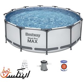 تصویر استخر پیش ساخته بست وی فریمی 100*366 با پمپ Bestway 56418