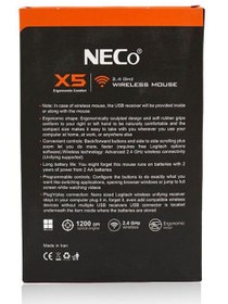 تصویر موس وایرلس نکو مدل NECO X5 NECO X5