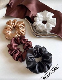 تصویر ست ۴ عددی ، کش مو ، ساتن 