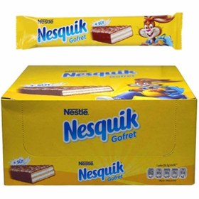 تصویر ویفر شیری و شکلاتی نسکوئیک نستله ۳۰عددی Nesquik Nestle 