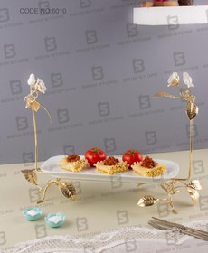 تصویر دیس کوچک گل و پرنده کد 6010 