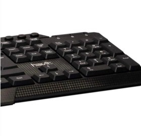 تصویر کیبورد havit مدل kB613باسیم مشخصات کلی نوع اتصال باسیم نورپردازی RGB ندارد 