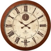 تصویر ساعت دیواری شوبرت کد 6122 رومی پاندول دار ارسال رایگان 