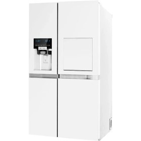 تصویر یخچال فریزر ساید بای ساید دوو مدل SXi20-31W ظرفیت ۳۵ فوت هوشمند با بار خانگی و یخساز اتوماتیک 