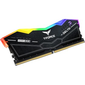 تصویر رم TeamGroup T-Force DELTA RGB DDR5 32GB Dual 6000MHz CL38 - Black 