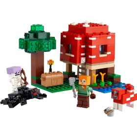 تصویر لگو سری ماینکرفت مدل خانه قارچ 21179 - LEGO® Minecraft® Mushroom House 21179 272 قطعه