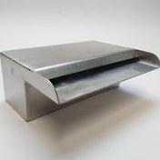 تصویر نازل پرده آب شوتر ۲۰ سانتی متر استیل ۳۰۴ براق 