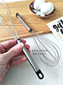 تصویر همزن دستی استیل 