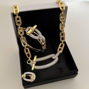 تصویر ست گردنبند و دستبند و انگشتر هرمس 