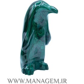 تصویر مجسمه پنگوئن مالاکیت 