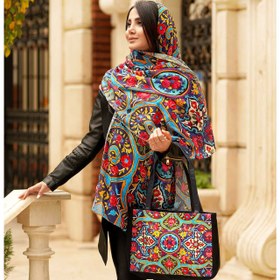 تصویر ست کیف و شال زنانه بهار کد 05 ا Bahar Women Bag and Shawl Set Code 05 Bahar Women Bag and Shawl Set Code 05