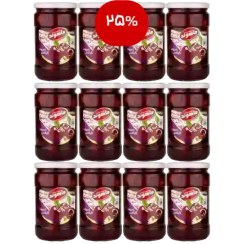 تصویر شل کمپوت گیلاس 685 گرمی شیشه (6عددی) 