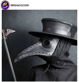 تصویر ماسک و صورتک استیل مستر استیم پانک دکتر کلاغ SteelMaster Steampunk Plague Beak Mask Gothic Retro Doctor Bird Mask 