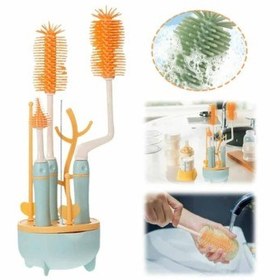 تصویر برس شیشه شور و آبچکان هشت تکه ماماس پاپاس Mamas Papas Glass brush set code : 140605