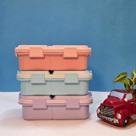 تصویر لانچ باکس با ظرف سس 