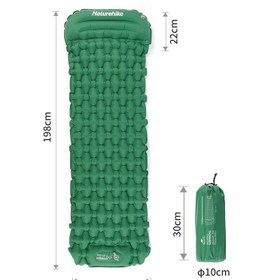 تصویر زیرانداز بادی نیچرهایک مدل Naturehike Inflatable Sleeping Pad FC-12 ( به همراه کیسه تزریق هوا ) 