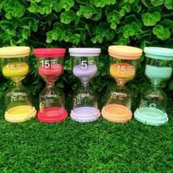 تصویر ساعت شنی تایمر دار جعبه دار 