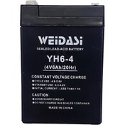 تصویر باتری یو پی اس 4 ولت 6 آمپر ساعت ویداسی مدل 4V6AH/20HR 