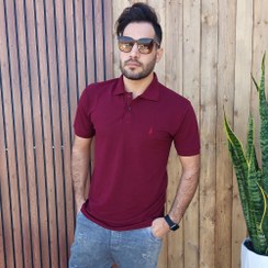 تصویر تیشرت جودون مردانه پولو رنگ زرشکی سایز ۲XL 