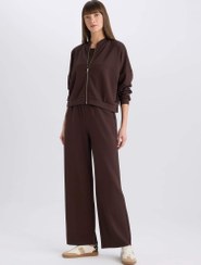 تصویر شلوار راحتی زنانه قهوه ای دفکتو 