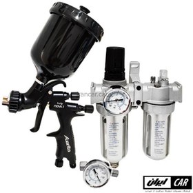 تصویر کیت پیستوله رنگ حرفه ای اوریتا نوا مدل Auarita Nova Spray Gun Kit HVLP 