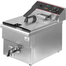 تصویر سرخ کن برقی 1 لگن با تخلیه شیر 