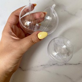 تصویر گوی شیشه ای گوی شیشه‌ای نر و ماده‌ای برای ساخت گیفت‌های خاص و خلاقانه