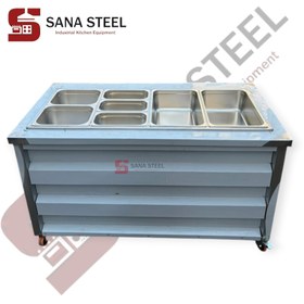 تصویر کانتر گرم ۴ لگن گازی برقی 