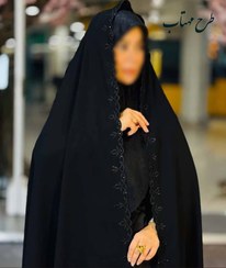 تصویر چادر مشکی ساده کد ۰۰۶۵ 
