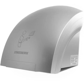 تصویر دست خشک کن برقی اتوماتیک برند HuaDiao وات 1800 اصلی - مشکی براق HuaDiao brand automatic electric hand dryer, original 1800 watts