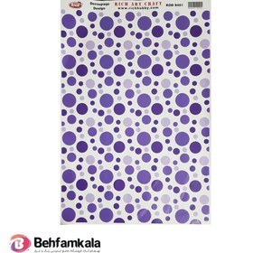 تصویر کاغذ دکوپاژ ریچ کد 9451 