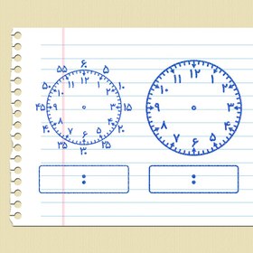 تصویر مهر آموزشی ساعت ۲۴ عددی 