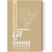 تصویر دفتر ژورنال معاملاتی 50 برگ آی چاپ کد jm03 