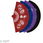 تصویر بادبزن ووشو چوبی چینی 