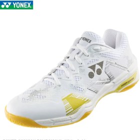 تصویر کفش بدمینتون یونکس YONEX POWER CUSHION ECLIPSION X - White Gold 