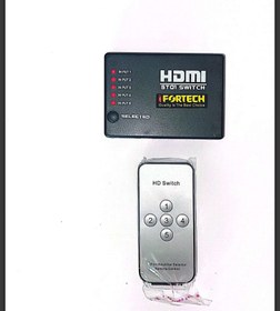 تصویر سوئیچ هاب 5 به 1 HDMI ریموت دار iFORTECH 