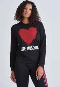 تصویر Moschino پیراهن با آرم قلب زنان 