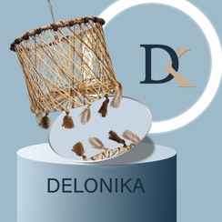 تصویر لوستر مکرومه مدل آرامش 