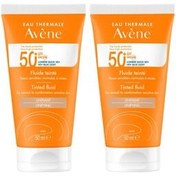 تصویر Avene ضدآفتاب رنگی SPF 50+ فلوئید آون با حجم 50x2 میلی لیتر 