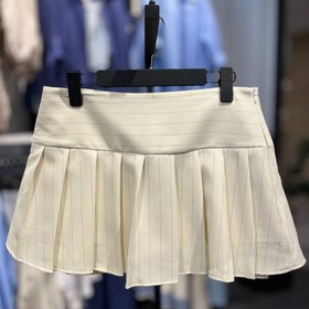 تصویر دامن چین دار کوتاه کد 0250 